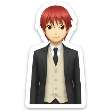 Karma Akabane enfant Gakushu Asano sticker