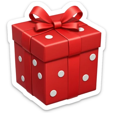 gift box with points inside sticker