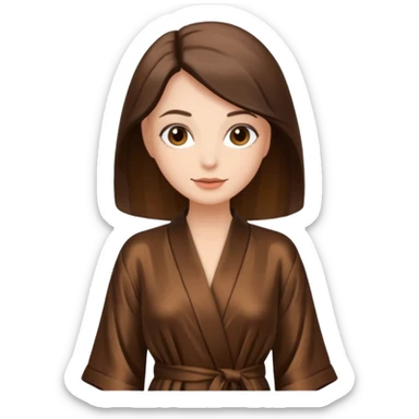 espresso colored silk robe short womens sticker