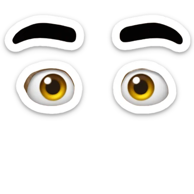 The rock eye brow sticker