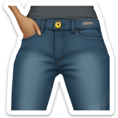 Low waist, boot cut jeans sticker