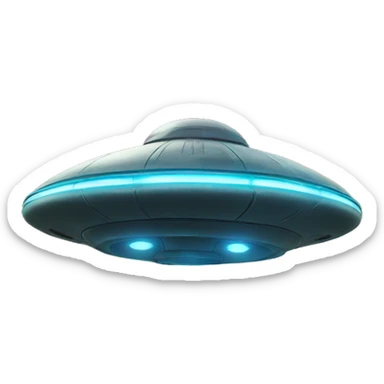 UFO flying sticker