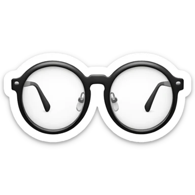 Black glasses  sticker