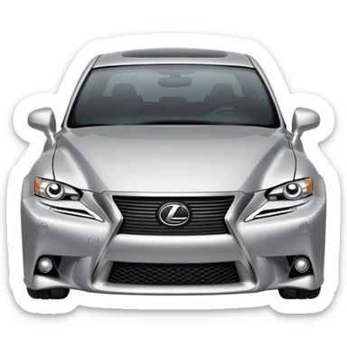 Silver Lexus Is 250 sticker