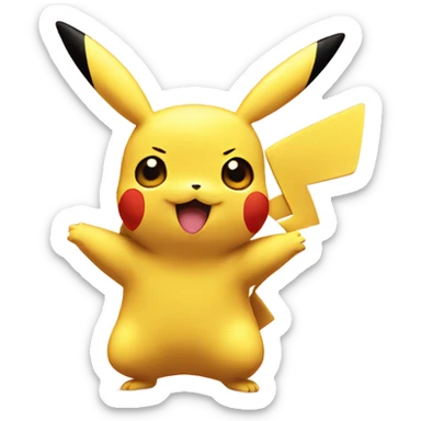 Pikachu kiss sticker