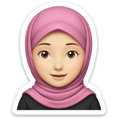 Standing up girl emoji, wearing a hijab sticker