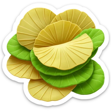 green potato chips sticker