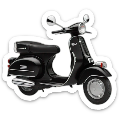 vespa sprint 1968 black sticker