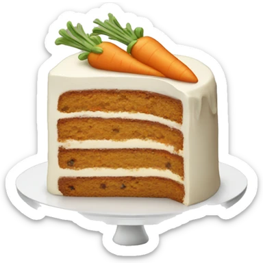 Carrot cake sticker