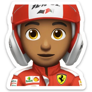 Lewis hamilton ferrari sticker
