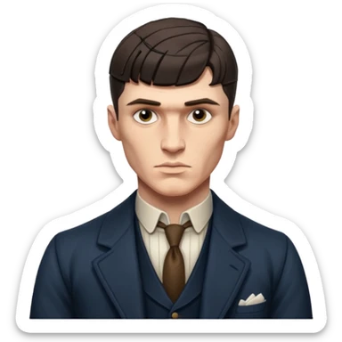 Thomas Shelby with a six pack sticker
