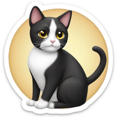 Tuxedo cat ￼ sticker