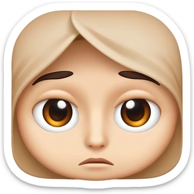 face with peeking eyes and hiding sticker