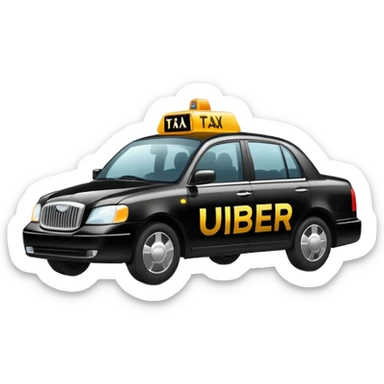 uber taxi sticker