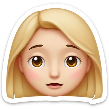 Create a shyness imoji sticker