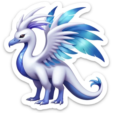 Lugia-Suicune-fakemon-creature-hybrid sticker