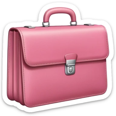 pink business briefcase sticker