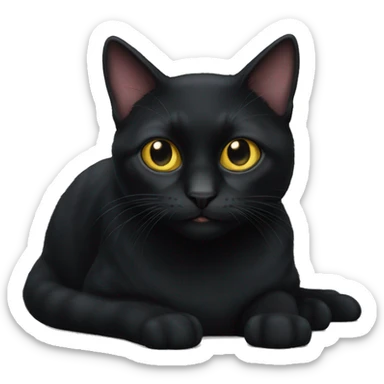 BOOMBAY black CAT sticker