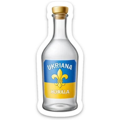 Ukrainian horilka "Козацька Рада" sticker
