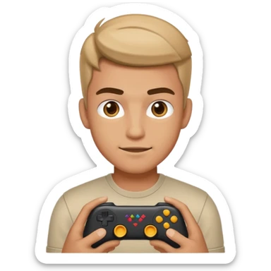 GenZ man. he must look like a gamer also attitude and egoistic sticker