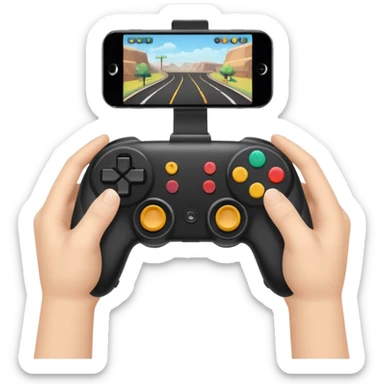 game controller for multiplayer session with 2 persons sticker