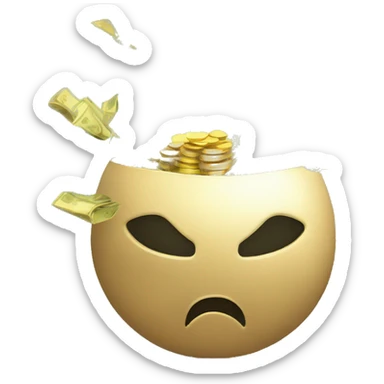 explosion of money sticker