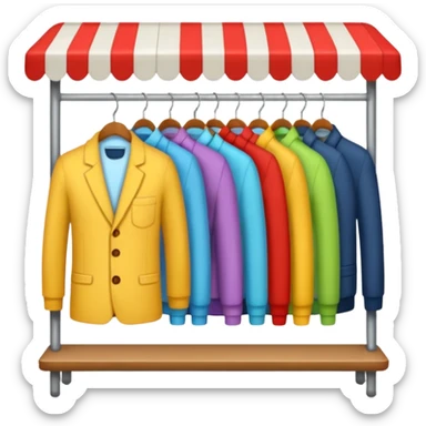 clothing store sticker