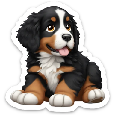 Bernese mountain dog puppy sticker