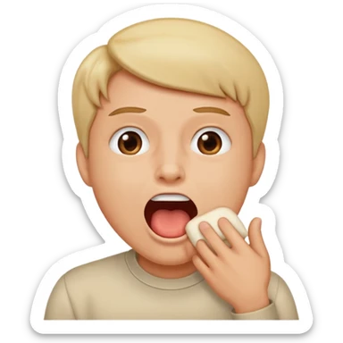 Make a person burping sticker