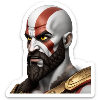 God of war kratos sticker
