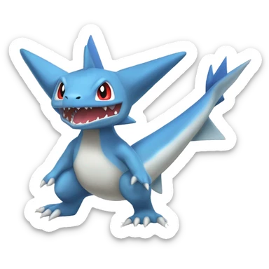 Latios-Sharpedo-Charmeleon-Gible-Gabite-Larvitar-Fakémon Full Body sticker