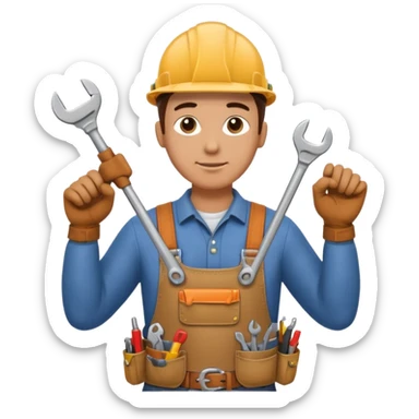 a handyman sticker
