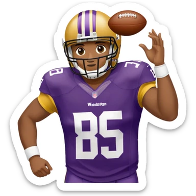 Washington football player jersey sticker