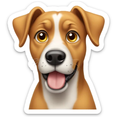 Dog looking dazed sticker