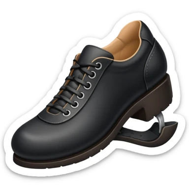 a foot with shoes sticker