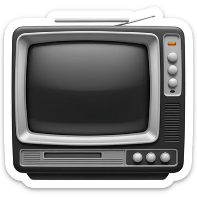 classic CRT TV sticker
