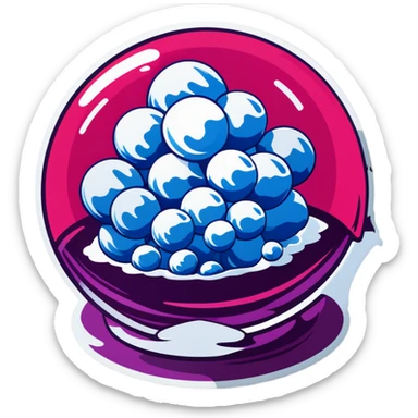 Ice ball sticker