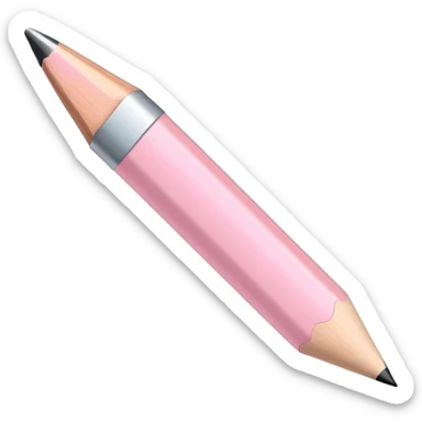 Light pink pencil  sticker