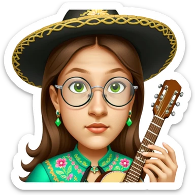 Mariachi Guitarist sticker