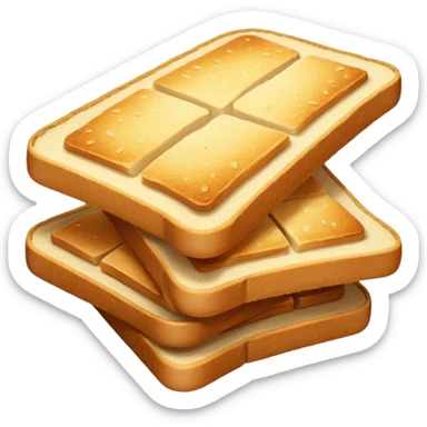 Sliced bread chips sticker