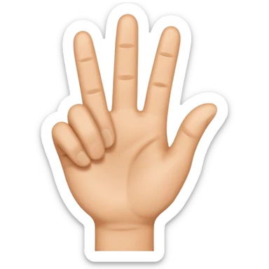 Emoji with hand making the loser sign over forhead sticker