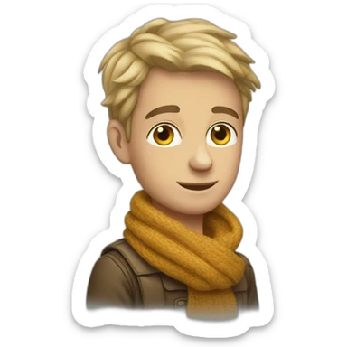 Ben ladin with a scarf sticker