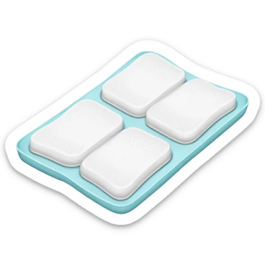 Feminine hygiene pad sticker