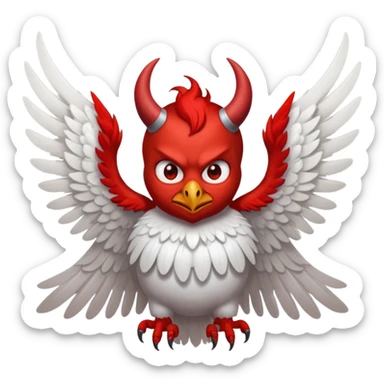 Biblically accurate Angel seraphim make a devil remove wings sticker