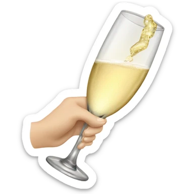 champagne toast sticker