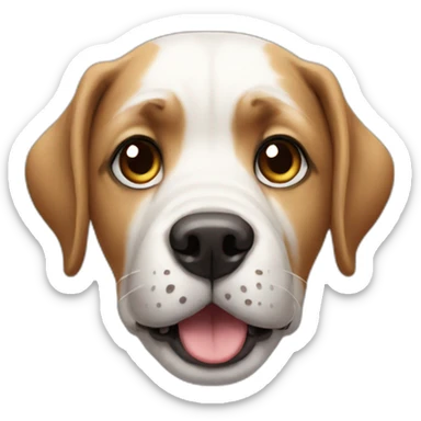 a dog who asks a question sticker