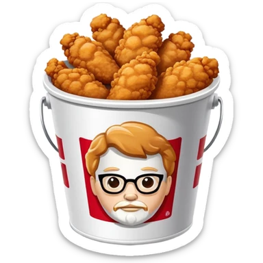 KFC fried chicken bucket sticker