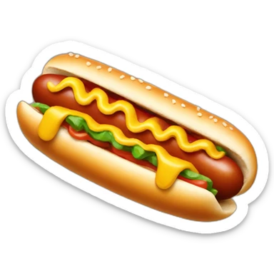 Hotdog sticker