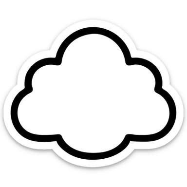 облако 4 выступами sticker