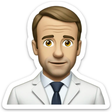 macron qui se drogue sticker